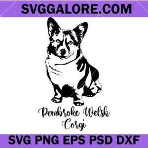 Pembroke welsh corgi svg, Corgi svg, Cute dog svg, Dog svg, Dog lover svg, Dog breed svg