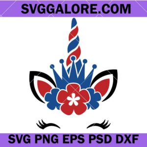 4TH OF JULY UNICORN SVG, Fourth july unicorn svg, Patriotic SVG, Memorial day svg, independence day svg, American unicorn svg
