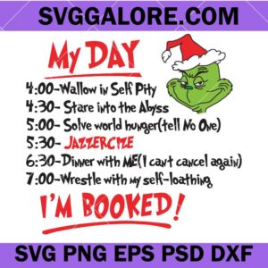 Grinch christmas schedule svg, Grinch schedule svg, Funny holiday schedule svg,  Christmas grinch svg, Christmas svg, Grinch png