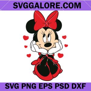 Minnie love valentine svg, Love svg, Valentines svg, Heart svg, Lover svg, Couple svg, Valentine day svg, Magical valentine svg